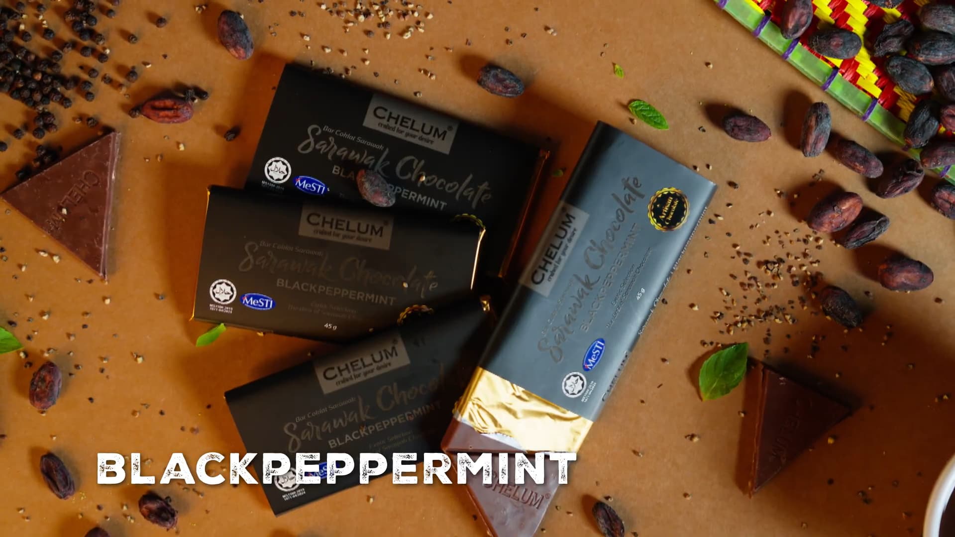 Blackpeppermint premium chocolate by Chelum