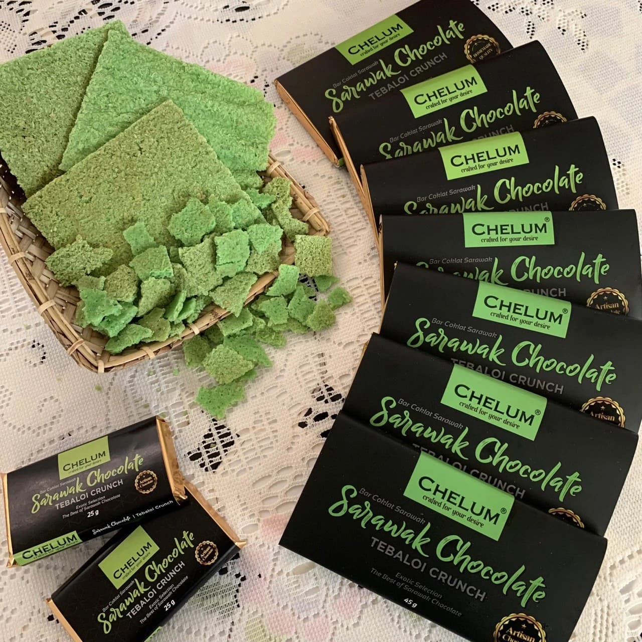 CHELUM Tebaloi Crunch chocolate bar